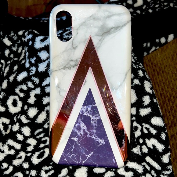 Marble Print IPhone X Phone Case - Picture 1 of 3